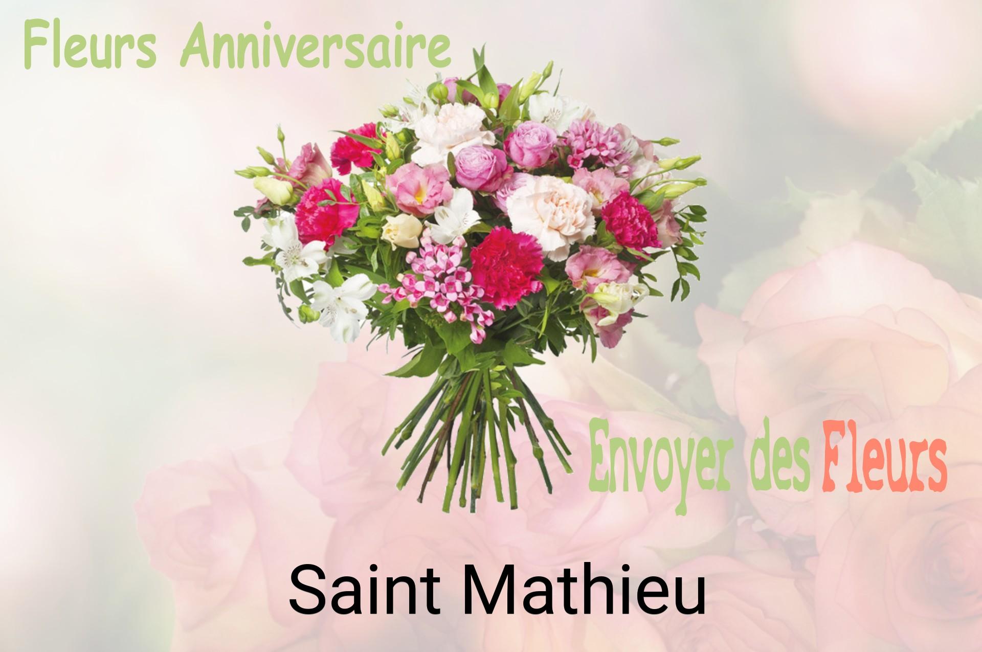 Bouquet de fleurs d’anniversaire livré à Saint-Mathieu